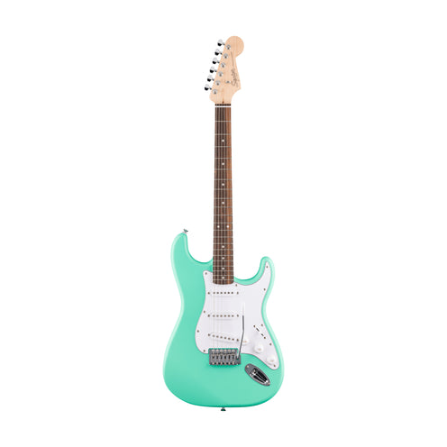 Squier Debut Series Stratocaster Electric Guitar, Laurel FB, Sea Foam Green