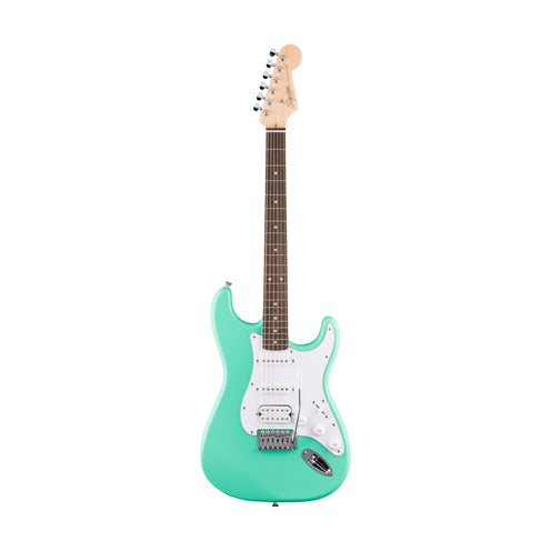 Squier Debut Series Stratocaster HSS Electric Guitar, Laurel FB, Sea Foam Green