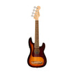 Fender Fullerton Precision Bass Ukulele, 3-Tone Sunburst