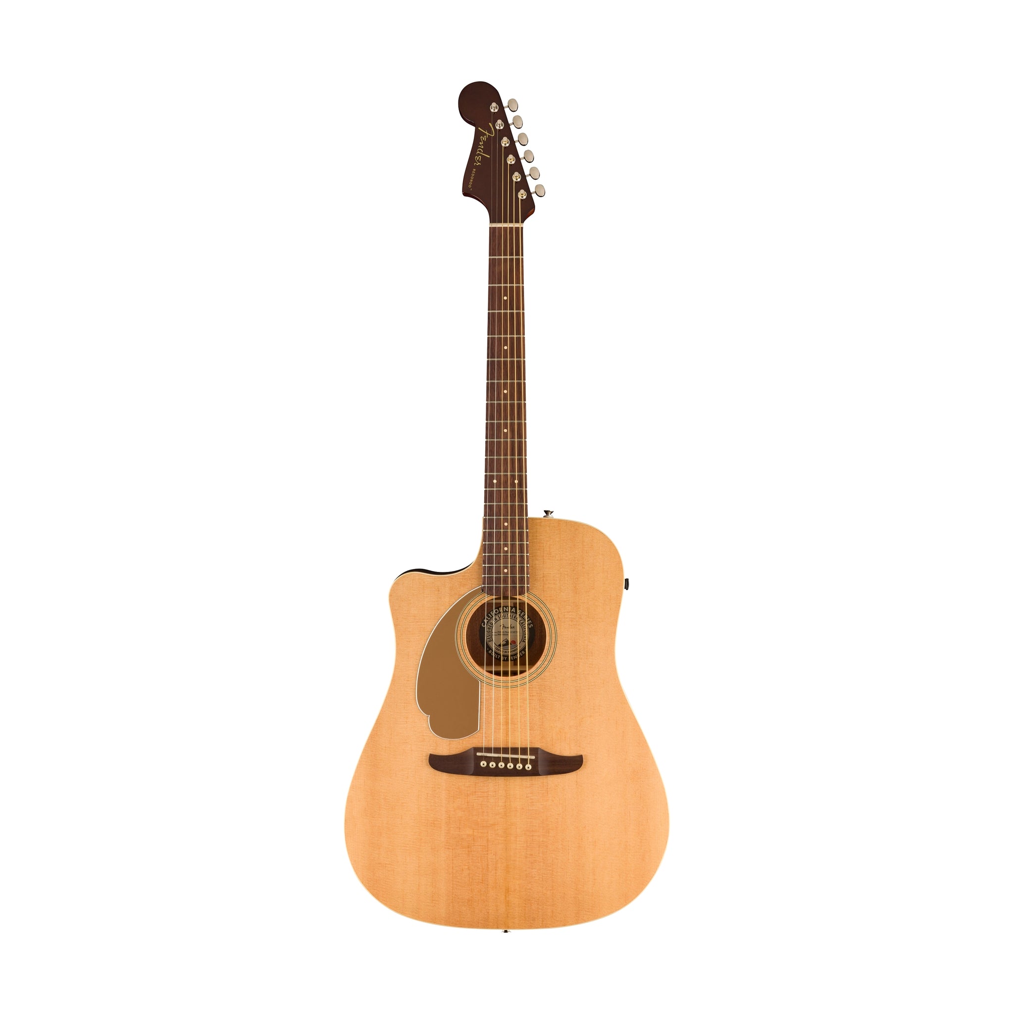 Fender California Redondo Player Left-Handed Acoustic Guitar, Walnut FB, Natural