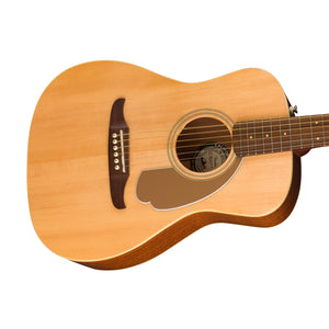 Fender California Malibu Player Small-Bodied Acoustic Guitar, Walnut FB, Natural