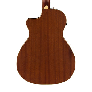 Fender California Newporter Player Medium-Sized Acoustic Guitar, Walnut FB, Surf Green