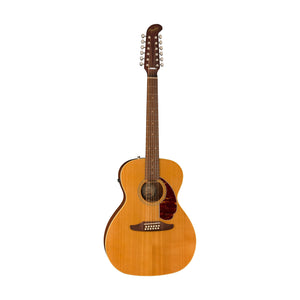 Fender Villager 12-String Acoustic Guitar w/Bag, Walnut FB, Aged Natural