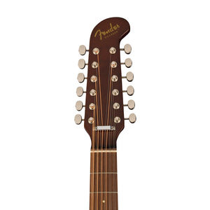 Fender Villager 12-String Acoustic Guitar w/Bag, Walnut FB, Aged Natural