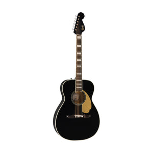 Fender Malibu Vintage Acoustic Guitar w/Case, Black