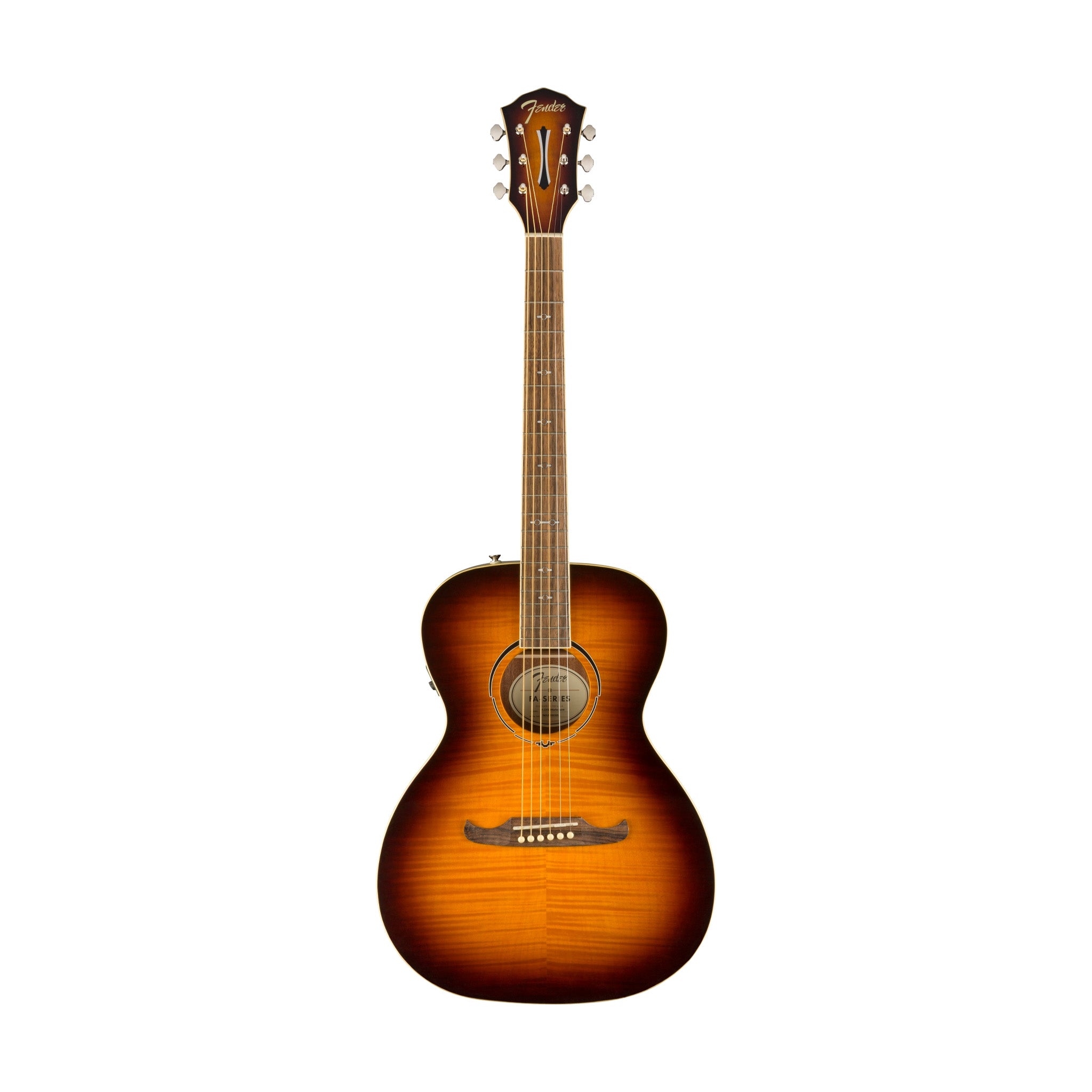 Fender FA-235E Acoustic Guitar, Walnut FB, Mocha Burst