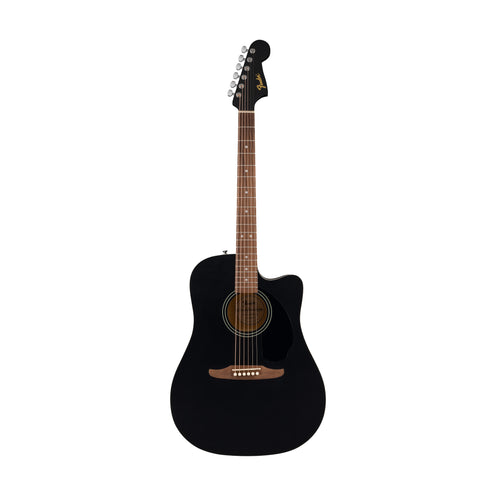 Fender California Debut Redondo CE Series Acoustic Guitar, Black