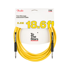 Fender Tom DeLonge To The Stars 18.6ft Instrument Cable, Graffiti Yellow