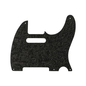 Fender Waylon Jennings Leather Pickguard, Black