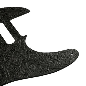 Fender Waylon Jennings Leather Pickguard, Black