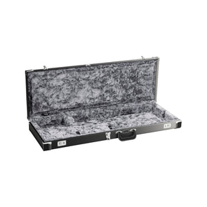 Fender Deluxe Ombré Stratocaster/Telecaster Guitar Case, Silver Smoke