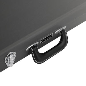 Fender Deluxe Ombré Stratocaster/Telecaster Guitar Case, Silver Smoke