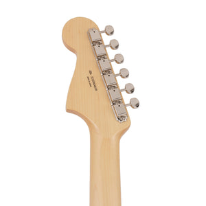 Fender Japan Traditional II 60s Jazzmaster Electric Guitar, RW FB, Olympic White / Blue Stripes
