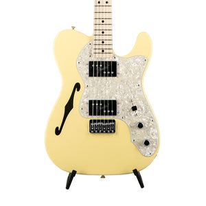 Fender FSR Collection Traditional 70s Telecaster Thinline Electric Guitar, Maple FB, Vintage White