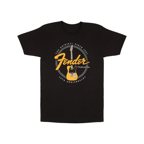 Fender Telecaster 75th Anniversary Tee, Vintage Black