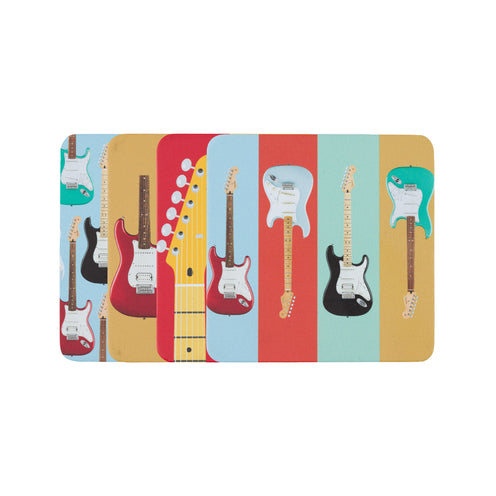 Fender Stratocaster Modern Design Coaster Set, Set of 4