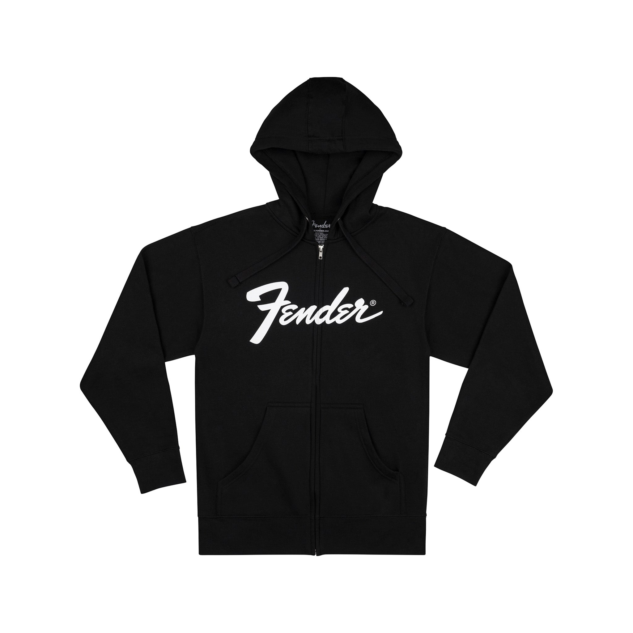 Fender Transition Logo Zip Front Hoodie, Black