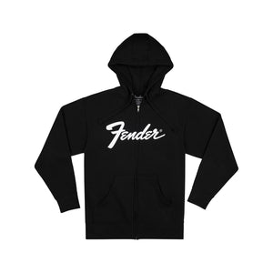 Fender Transition Logo Zip Front Hoodie, Black