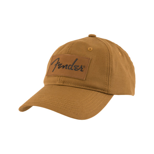 Fender Vintage Leather Badge Hat, Caramel