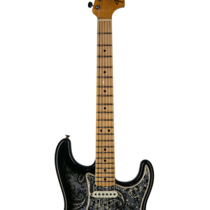 Fender Custom Shop Ltd Ed 1968 Stratocaster Heavy Relic Electric Guitar, Black Paisley