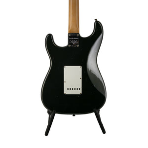 Fender Custom Shop Ltd Ed 1963 Stratocaster Relic Electric Guitar, Aged Charcoal Frost Metallic