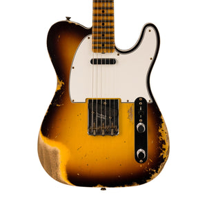 Fender Custom Shop 1965 Telecaster Custom Heavy Relic, Quartersawn Maple Neck, Faded 3-Color Sunburst