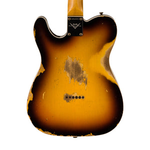 Fender Custom Shop 1965 Telecaster Custom Heavy Relic, Quartersawn Maple Neck, Faded 3-Color Sunburst