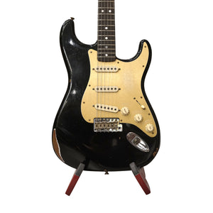 Fender Custom Shop Limited Edition Roasted "Big Head" Stratocaster Relic Guitar, Aged Black