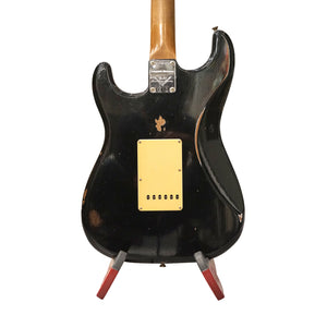 Fender Custom Shop Limited Edition Roasted "Big Head" Stratocaster Relic Guitar, Aged Black