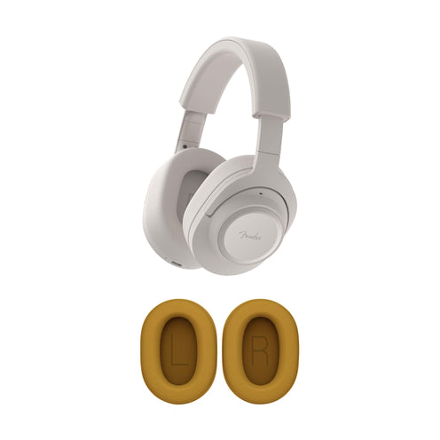 Fender Audio MIX Wireless Headphones, Olympic White w/ MIX Ear Cushion, Orange