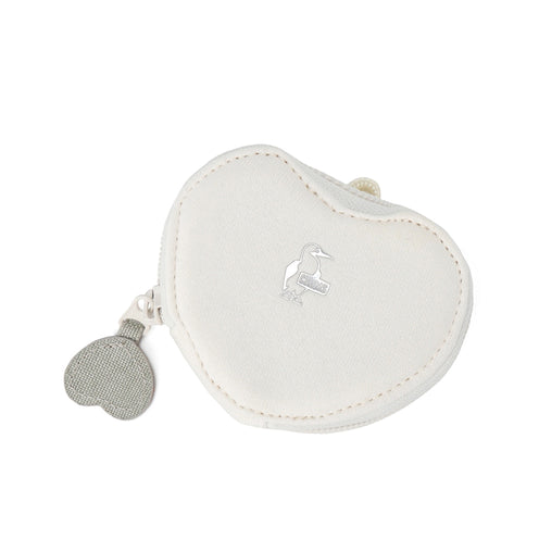 CHUMS Heart Coin Case Sweat, Off White