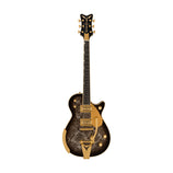 Gretsch G6134TG Limited Edition Paisley Penguin Electric Guitar w/String-Thru Bigsby, Black Paisley