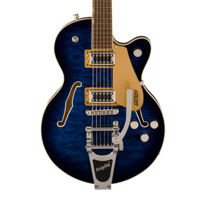Gretsch G5655T-QM Electromatic Center Block Jr. Single-Cut Quilted w/ Bigsby Guitar, Maple FB, Hudson Sky