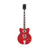 Gretsch G5442BDC Electromatic Hollow Body Short Scale Electric Bass, RW Neck, Transparent Red