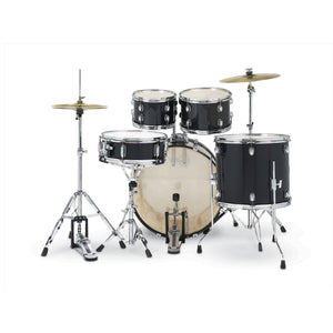 Gretsch RGE625BM Renegade 5-Piece Drum Kit w/Hardware+Cymbals(13H+15CR), Black Mist