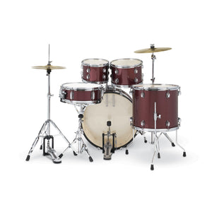 Gretsch RGE625RS Renegade 5-Piece Drum Kit w/Hardware+Cymbals(13H+15CR), Ruby Sparkle