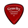 Gravity Classic Standard 6.0mm Guitar Pick, Polished Red