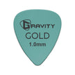 Gravity Colored Gold Traditional Teardrop Guitar Pick, 1.0mm Sea Foam