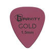Gravity Colored Gold Traditional Teardrop Guitar Pick, 1.5mm Pink