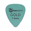 Gravity Colored Gold Traditional Teardrop Guitar Pick, 1.5mm Sea Foam