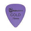 Gravity Colored Gold Traditional Teardrop Guitar Pick, 0.75mm Purple