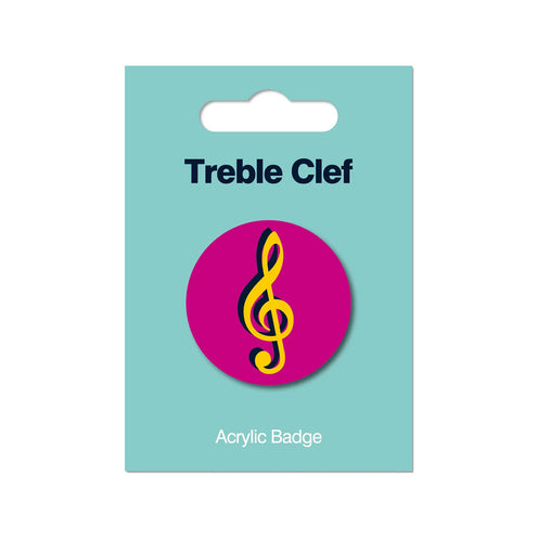 Hal Leonard My World: Treble Clef Acrylic Badge