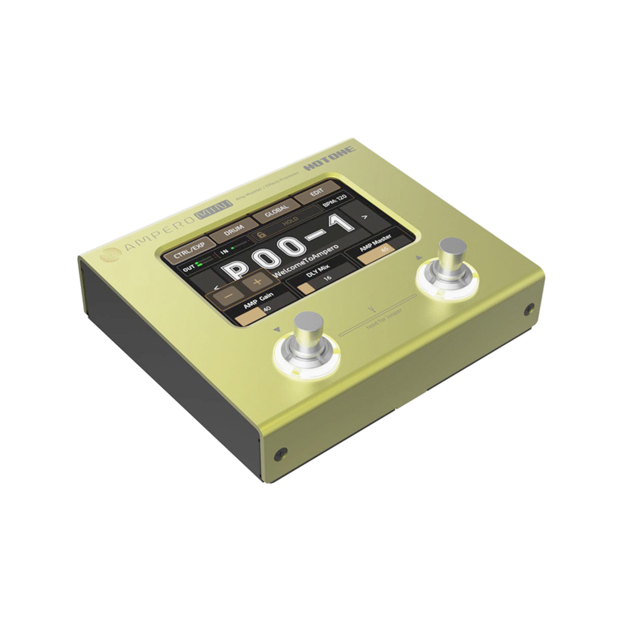 Hotone MP-50MT Ampero Mini Multieffects Pedal w/9V adapter