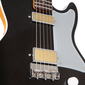 Harmony Standard Series Jupiter Thinline Electric Guitar w/Case, Space Black