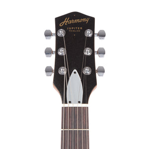 Harmony Standard Series Jupiter Thinline Electric Guitar w/Case, Space Black