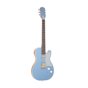 Harmony Standard Series Jupiter Thinline Electric Guitar w/Case, Sky Blue