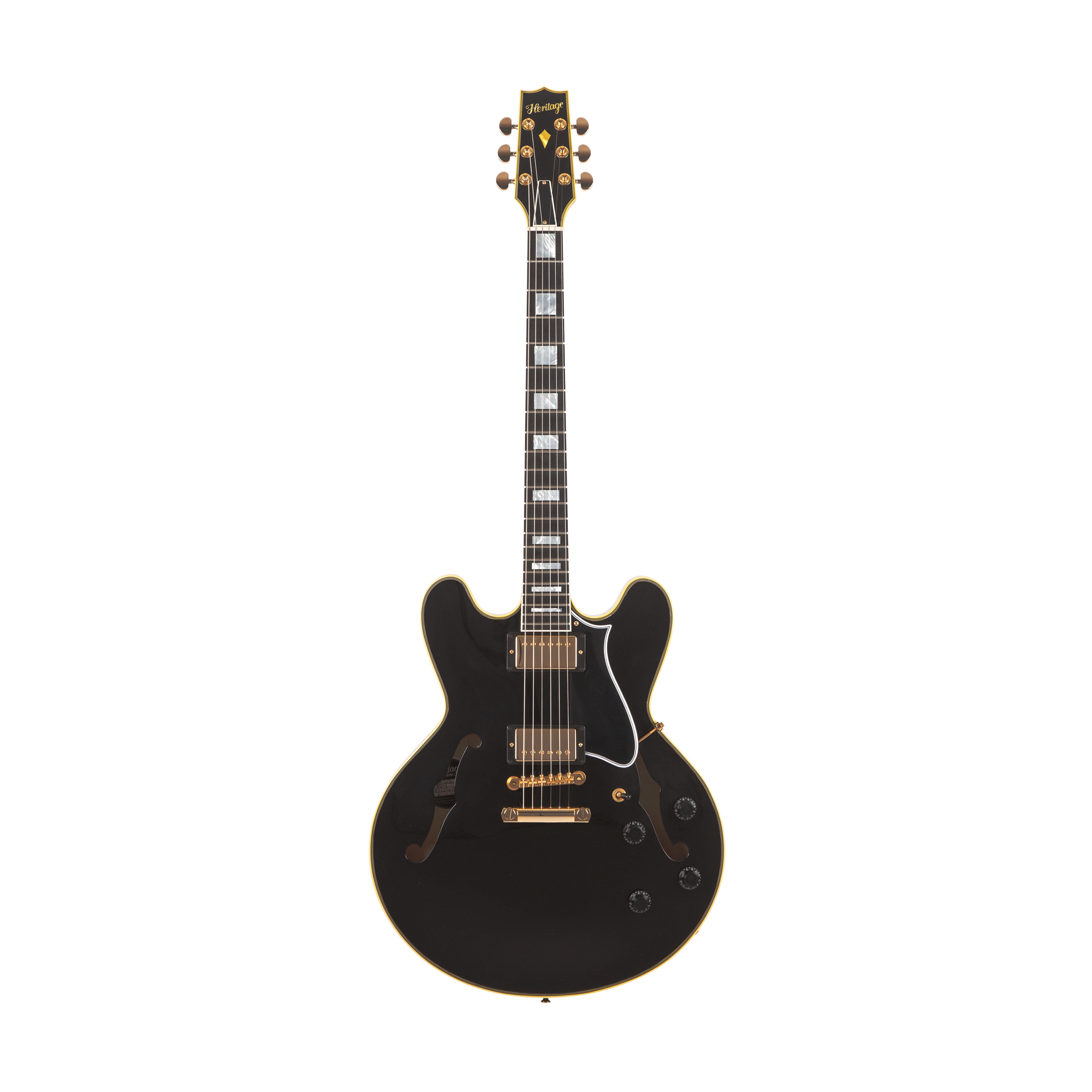 Heritage Custom Shop Core Collection H-555 Electric Guitar, Ebony