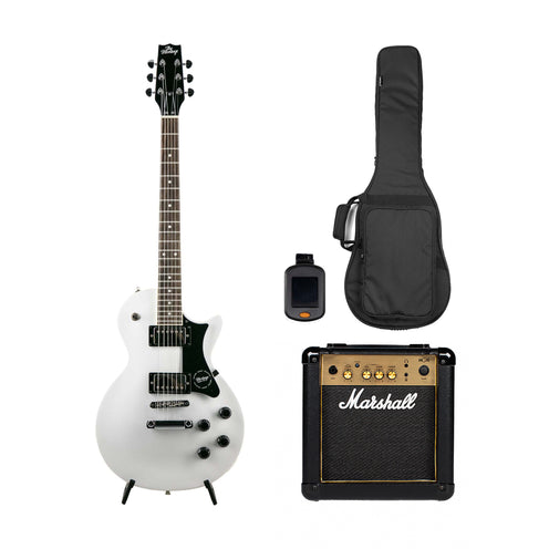 Heritage Ascent Collection H-150 Electric Guitar w/ Marshall MG10G Bundle, White
