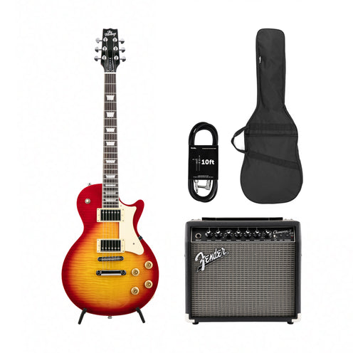 Heritage Ascent+ Collection H-150 Electric Guitar, Cherry Sunburst w/ Fender Champion II 25 Bundle