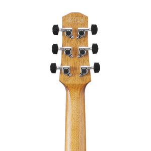 Ibanez AAM70CE-TBN Acoustic Guitar w/Gloss Top, Transparent Charcoal Burst Low, Natural Open